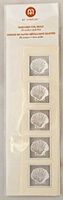 Embossed Foil Seals Scallop Shells Silver Foil 20 Pack Acid Free