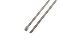 South Main Hardware 888114 26.7-in 304 Stainless Steel 100-Pack, 200-lb, Silver, Metal Cable Tie, 26.7", 100 Piece