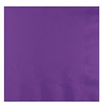 Club Pack of 500 Amethyst Purple Premium 3-Ply Disposable Paper Luncheon Napkins 6.5"