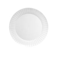 Party Essentials N104004 Party Supplies Tableware, 10.25" 40-Count, White