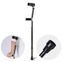 Aluminum Alloy Elbow Crutch Adjustable Forearm Crutches Medical Underarm Walker for Men & Women
