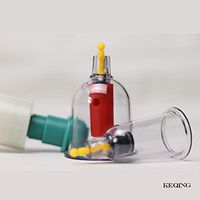 Keqing Vacuum Cupping Pumping Household Set Blood Circulation Moisture Tank Thickening Cupping Non-Glass 6 cans