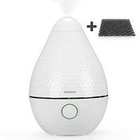 Tenergy Pluvi Ultrasonic Cool Mist Humidifier Advanced Mist Generator Essential Oil Diffuser Activated Carbon Air Filter, 360°Adjustable Mist Outlet, Auto-shut Off Easy to Clean, 2.5L Quiet Humidifier