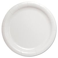 Bare Eco-Forward Clay-Coated Paper Dinnerware, Plate, 9" Diameter, White