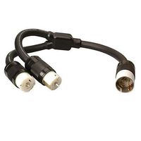 Southwire 019200008 19200008 6/4 SEOOW 50A "Y" Adapter CA-Style CS63 Twist-Lock, 3-Feet