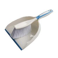 Broom and Dustpan Broom Set Small broom set Children's desktop garbage shovel Mini small broom Household sweeping Long Handled Dustpan and Brush Set wisp broom (Color : Blue)
