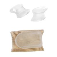 Gel Tube Big Toe Separators + Gel Spacers Bunion Hallux Valgus