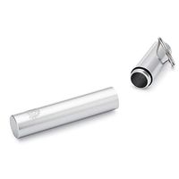 NLS Original XL DoobTube (Extra Long) Metal Air Tight No Smell Keytag, Stores Cannabis, Tobacco, Durable, Reusable Bluntski Holder. Carry in Style and Protect it from The Elements (Silver)