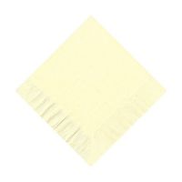 200 Ivory (4 Pks of 50) 2 Ply 10 X 10" Plain Solid Color Beverage Cocktail Napkins