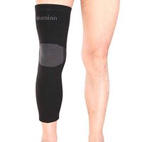 Liquor Knee Brace Support Athletics Compression Long Knee Sleeve Protector Warm for Sports Running Pain Relief Injury Recovery XL