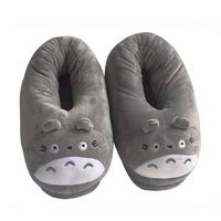 N.NIU Foot Warmer,Heated Slippers USB Shoe Foot Warmer Plug Electric Heating Shoes Feet Pad Cartoon Plush Warm Gift,Gray,man3942code