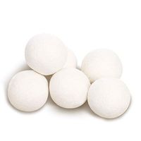 Wool Dryer Balls, 6 Pack XL Size Natural Fabric Softener Reduce Wrinkles&Save Drying Time, Reusable Organic Natural Fabric Softener