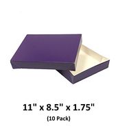 Grape Apparel Decorative Gift Boxes with Lids for Clothing and Gifts 11x8.5x1.75 (10 Pack) | MagicWater Supply