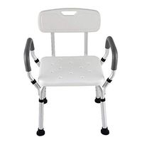 ZHAOYONGLI Bathing Aid for Bathroom Stool Seniors Bathing Chair Maternity Bathroom Bathing Chair Disabled Bathing Stool Bathing Chair with Armrest Backrest Household Bath Stool (Color : White)