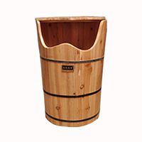 Foot Massagers Foot Bath Foot Bath Barrel Household Wooden Fumigation Barrel Heated Foot Bath Barrel Barrel High-deep Barrel Over-The-Knee steam Barrel Massage Tools