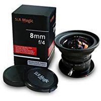 SLR Magic 8mm f/4.0 Ultra Wide Angle Lens for Micro Four Thirds M4/3 Cameras Panasonic Olympus GH1GH2GH4GH5G，M1GM5GM10 ，EPM1 E-PL7 with UV filter - Black Color