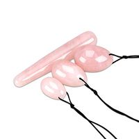 RSkull Lady Health & Care Sets, Bladder Control Devices,Jade Egg & Stick Stone Set (Rose Quartz & Stick)