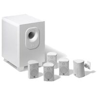 Leviton AEH50-WH Architectural Edition Powered By JBL 5-Channel Surround Sound Home Cinema Speaker System, White