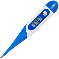 LCD Digital Armpit Thermometer for Adults and Kids, Accurate and Fast Readings (Blue)