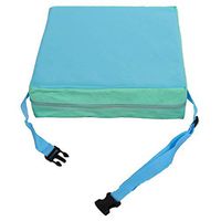 xmke96 Children's Imitation Leather Dining Chair Increased Cushion Cushion Baby High Chair Cushion Blue