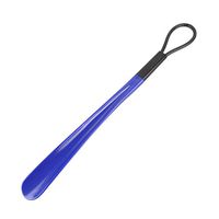 Shoehorn - 20 Inches Long Shoe Horn Including The Loop - Convenient Loop for Hanging - Durable Plastic - Shaped to Fit Your Heel - No More Ruining The Heel of Your Shoes! (Blue)