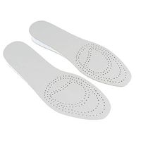 HEALLILY 3cm Leather Elevator Insoles Height Increase Insoles Breathable High Full Shoe Inserts Shoe Lift Kits - 41/42