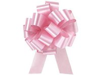 PINK Flora Satin 4" Pull Bows4" - 18 loops - 100% Polypropylene 3 unit, 50 pack per unit.