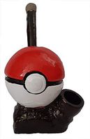 Handmade Novelty Figurine Pokeball Tobacco Pipe