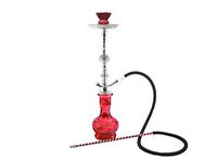 1 hose Hookah 20" Red hot nargila bar narguile nargile glass water Vase new