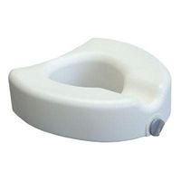 Lumex Locking Raised Toilet Seat, White