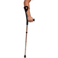 Qucasyl Forearm Lightweight Adjustable Height Crutches, Ergonomic Arm Cuff Crutch Heavy Duty for Standard and Tall Adults Comfortable Wrist Non Skid Adult Size
