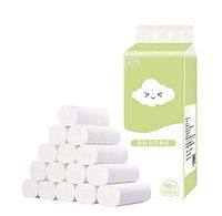 Ultra Gentle Toilet Paper,Soft Toilet Paper,Household Eco-Friendly Biodegradable and Sustainable Roll Paper Towels Bathroom Tissue, for Home Kitchen,Toilet Paper Value Sizes (White, 10 roll(C))