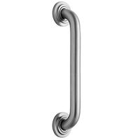 Jaclo 2612-PCH Deluxe Contempo Grab Bar, 12", Polished Chrome