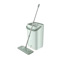 MOP Spinning and Bucket Cleaning Set Wet and Dry Dual Use 360 Degree Spinning Multifunction Household with Cotton Head4 (Color : Light Pink)