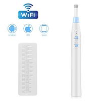 Aisheny Wireless Ear Endoscope Kits with 6 Led Lights, Ear Wax Removal Cleaner Tools, 5.5mm USB Ear Otoscope, Mini Ear Inspection Camera Compatible with IOS Android (Color : Blue)