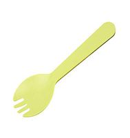 100PCSPlastic forks Disposable cutlery Dessert spoon Fruit fork spoon Plastic forks, green, 11.5CMx3.3CM