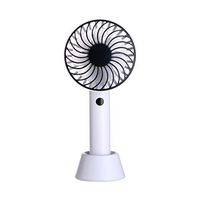 Meidexian888 Creative Handheld Fan, Folding Rotating Mini Portable USB Three-Speed ​​Mute Rech (White)