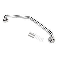 uxcell 1-1/4-inch Dia 24-inch Length 304 Stainless Steel Bend Shower Grab Bar Polisded