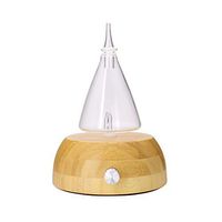 Waterless Nebulizing Diffuser for Essential Oils, Wood Base Glass Aroma Diffuser for Home Office Hotel SPA Light Wood1