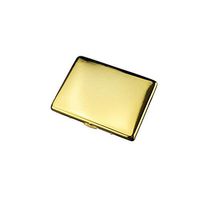 KALMAR Copper Cigarette Case, Thin Cigarette Case 9 Sticks, Personalized Creativity Moisture-Proof and Pressure-Resistant Portable Electroplating Brushed Cigarette Case, A, B, C, D Cigare