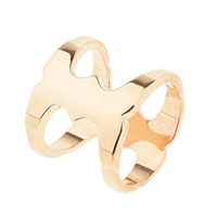 Elegant Geometric Cylinder Scarf Ring Buckle Clip Holder Jewelry Buckle Ring Popular Creation Party Girls Jewerly Style Accesories | Color - Rose Gold