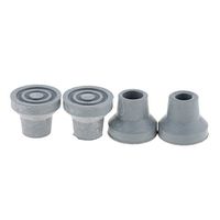 4pcs Anti-Skid Stable Shock Absorb Stick End Cane Tips 16mm - Gray, 16mm