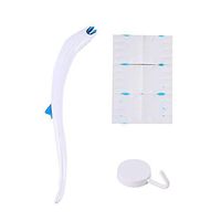 Liveday Bathroom Toilet Cleaning Brush Dolphin Shape Streamlined Handle with 13 Replacement Disposable Heads Effective Cleaning Tool for Toilet