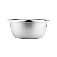 AXZHYX Bowl Stainless Steel Pot Thicker Soup Basin Deepen Wash Vegetables Pots Round Cooking Pots Soup Bowl Washbasin Hotel Tableware Home Noodles Boiled Fish Soup Bowl (Color : 24cm)