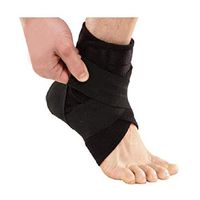 Ankle Foot Support Bandage Wrap Compression Sleeve Sock - Lightweight Anklet Pads Brace Guard Gym Sport Protector