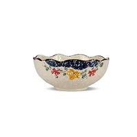 AXZHYX Bowl Salad Bowl Fruit Bowl Hand-Painted Ceramic Bowl Soup Bowl Lotus Bowl 8.5 inch Bowl Fruit Salad Bowl Cereal Bowl，Ramen Bowl Hotel Tableware Home Noodles Boiled Fish Soup Bowl