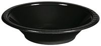 Creative Converting 28134051 Touch of Color Plastic Bowls Party Supplies, 12oz, Black