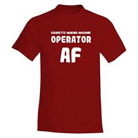 Cigarette-Making-Machine Operator AF - A Soft & Comfortable Men's T-Shirt, Red, Large