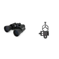 Celestron UpClose G2 10x50 Porro Binocular, 71256 with Basic Smartphone Adapter 1.25"