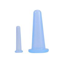 Artibetter 2PCS Silicone Cupping Cups Body Massage Therapy Cupping Set Facial Anti Cellulite Cups (Green)